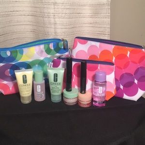 Large Clinique 11 piece travel size bundle